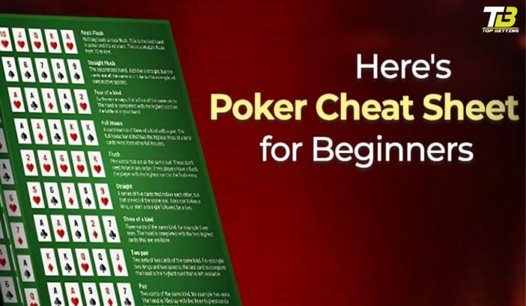 Simple Poker Cheat Sheets for Beginners