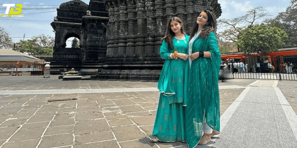 Raveena and Rasha shared pictures of temple darshan