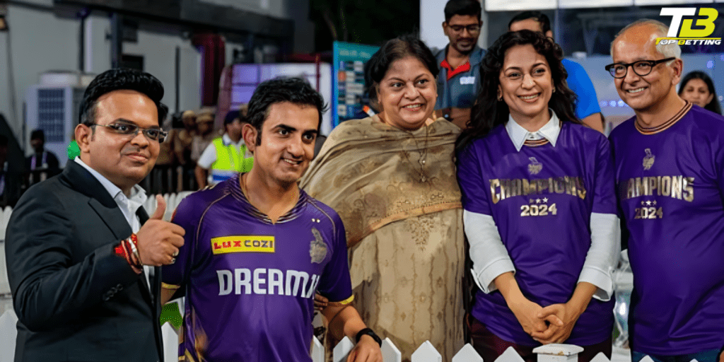 Jay Shah talks to Gautam Gambhir after KKR win ipl 2024